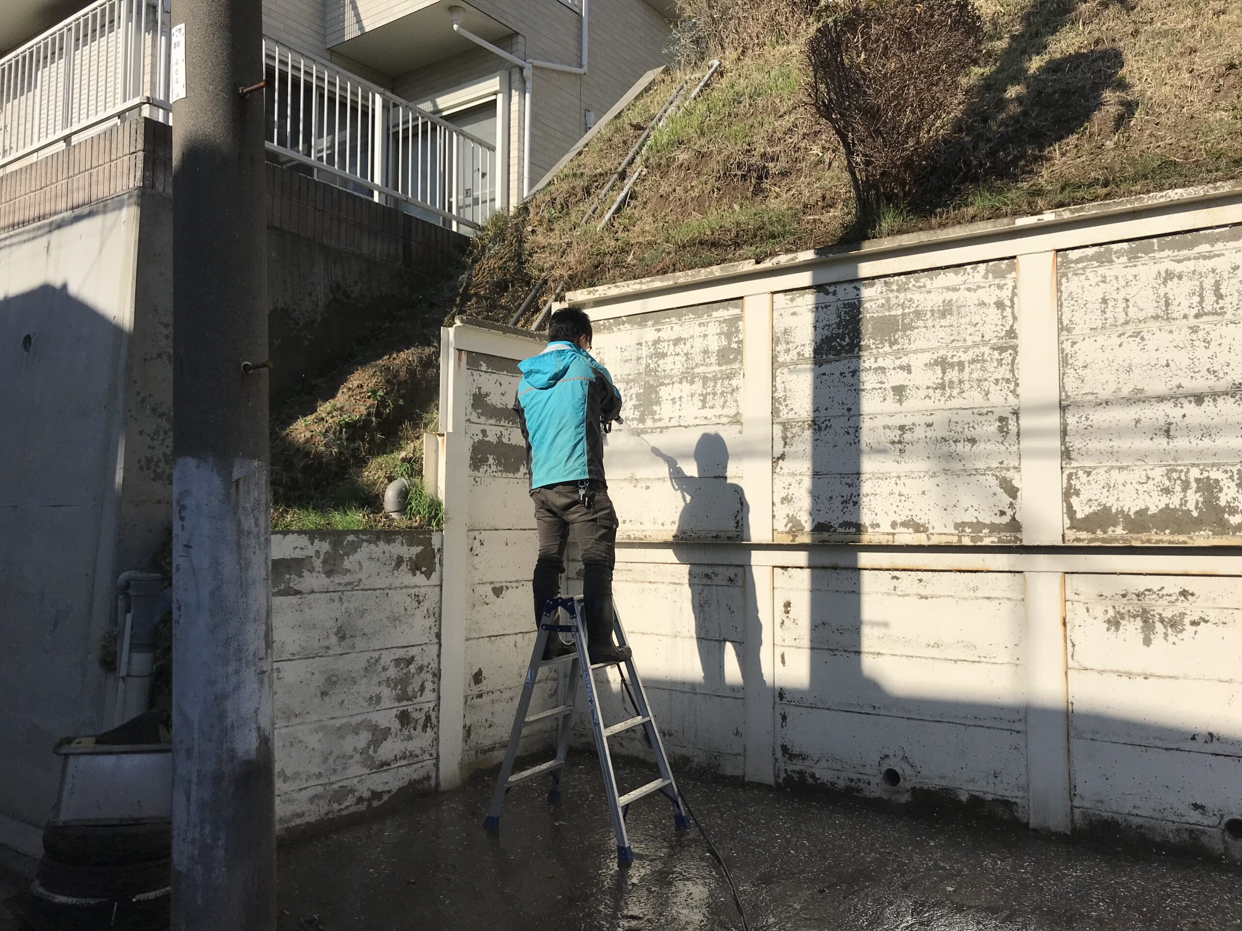 2：下地の高圧洗浄