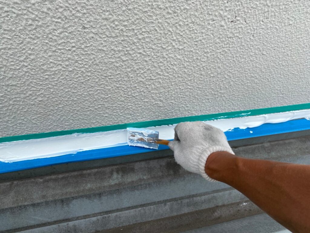 3:シーリング材整形